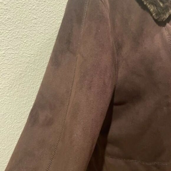 NWOT Appleseed's Brown 100 Polyester Brown Coat Size L - Picture 6 of 14